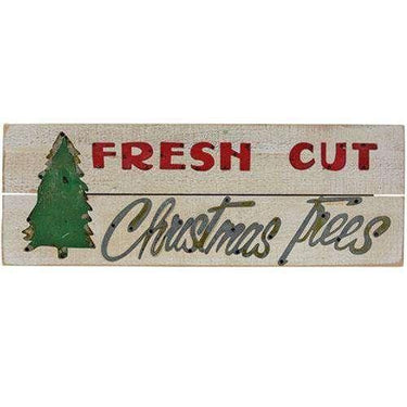 Fresh Cut Christmas Trees Sign - The Fox Decor